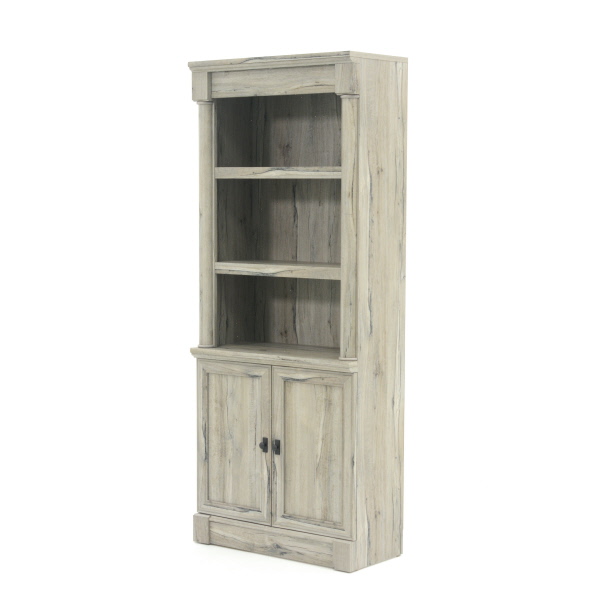 Palladia 3 Shelf Bookcase With Doors, Sauder 71 Heritage Hill Library Bookcase
