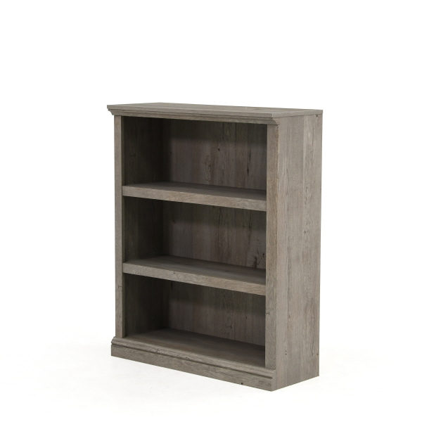 Sauder Select 3 Shelf Bookcase Mystic, Copper Grove Mandevilla Aurora Medium Oak Finish 3 Shelf Bookcase