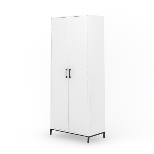 North Avenue 2 Door Storage Cabinet White 427658 Sauder Woodworking North Avenue 2 Door Storage Cabinet, Sauder 2 Door Pantry Storage Cabinet White
