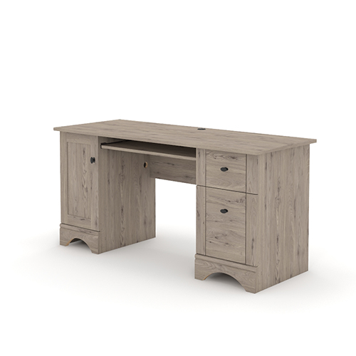Sauder Select Simple Wooden Computer Desk in Laurel Oak 