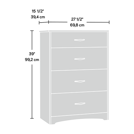 Beginnings 4 Drawer Chest 422808 Sauder Sauder Woodworking