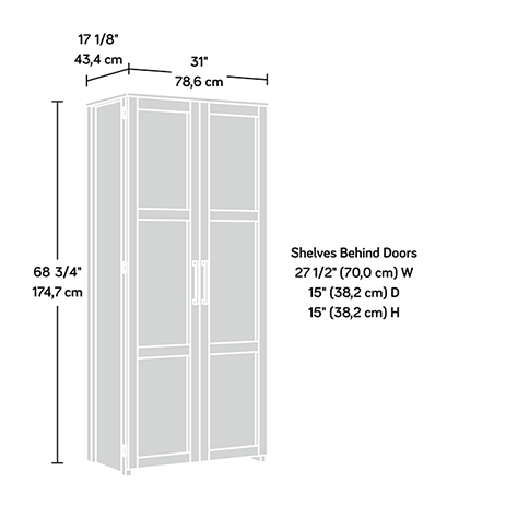 Homeplus Two Door Storage Cabinet White Finish 424001 Sauder Woodworking Homeplus Two Door Storage Cabinet White, Sauder Homeplus Storage Cabinet Soft White Finish