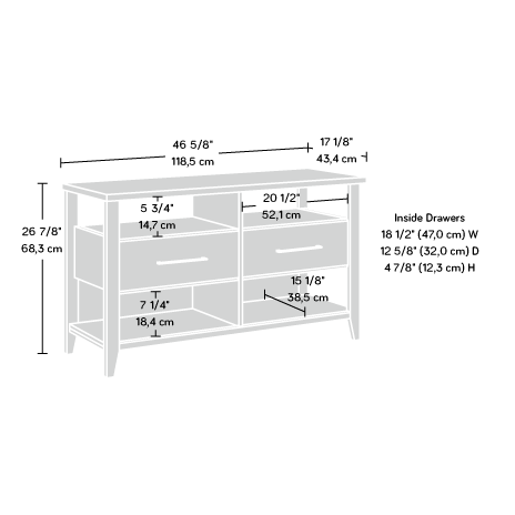Laurel Oak Finish Sauder 425012 Summit Station Tv Stand