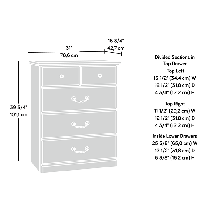 Carolina Oak Finish 30 95 X W L 16 81 X H Sauder 401291 Orchard