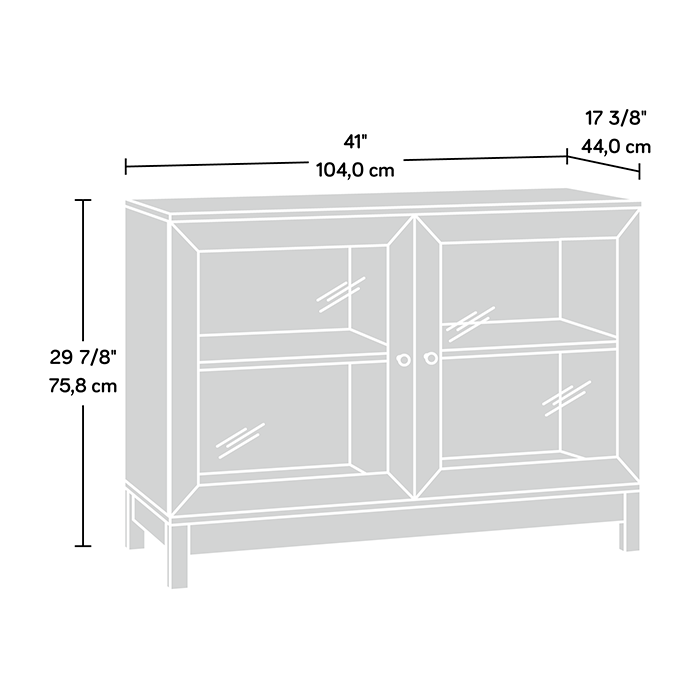 Sauder Select Harper Display Cabinet 416408