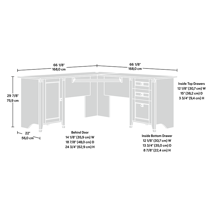 Stylish Corner Computer Desk for Home Office