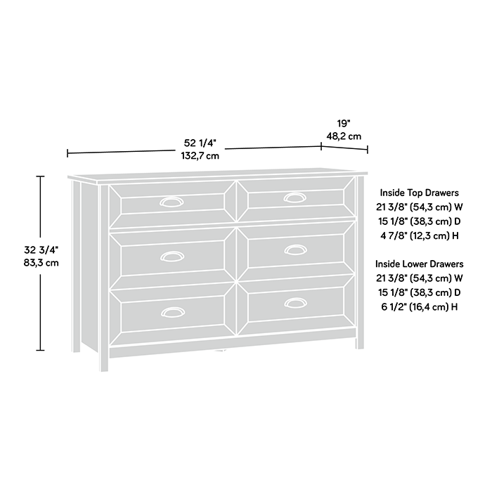 chinese dress ladies Amazon.com: Sauder County Line Dresser, Salt Oak finish : Home & Kitchen