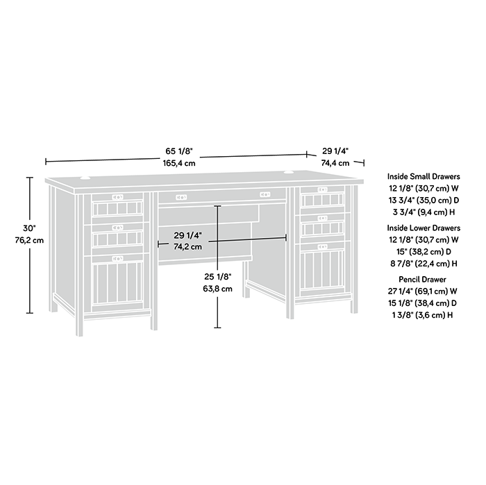 Sauder costa executive desk discount