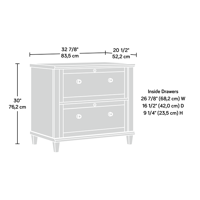 Hammond 2-Drawer Lateral File Cabinet Emery Oak (423528) – Sauder