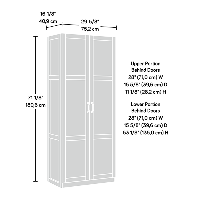 Sauder Select 2-Door Storage Cabinet Reclaimed Pine (427069) – Sauder