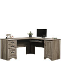 Home Office L-Shaped Desk in Salt Oak 425847