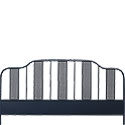 Navy Blue Queen Size Metal Footboard 420102