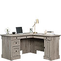 Traditional Style L-Shaped Desk in Split Oak 424811