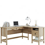 Orchard Oak L-Shaped Desk with File Drawer 425128