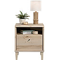 1-Drawer Night Stand with Open Shelf Storage