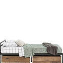 Modern Metal & Wood Twin Mate's Bed 425840