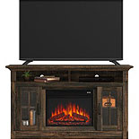 TV Credenza with Fireplace & Glass Doors 426164