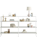White Glass-Top Console Table 426431