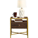 Contemporary Wood & Metal Side Table 426448
