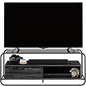 Modern Metal & Wood TV Stand with Storage 426461