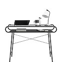 Mid-Century Metal & Wood Desk with Storage 426463