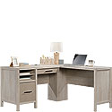 Chalked Chestnut L-Shaped Desk with Drawer 427035