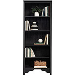5-Shelf Display Bookcase in Raven Oak 427418