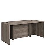 72" Bowfront Executive Desk in Hudson Elm 427468