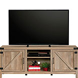 Farmhouse TV Credenza in Lintel Oak Finish 427688