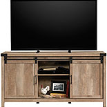 Lintel Oak TV Credenza with Sliding Doors 427690