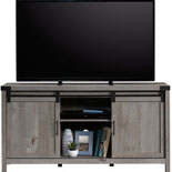 Mystic Oak TV Credenza with Sliding Doors 427691