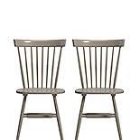 Modern Farmhouse Spindle Chairs in Gray 427842