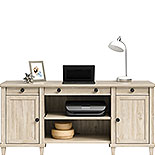 Home Office Credenza Desk in Chalk Oak 428247