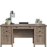 Washed Walnut Executive Computer Desk 428729