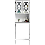 Sauder Bathroom White Linen Tower for Bathroom Storage 428847