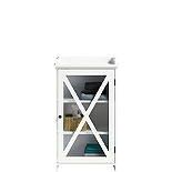 Bathroom Floor Storage Cabinet with Door 428848