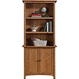 Bookcase with Doors in Prairie Cherry 428925