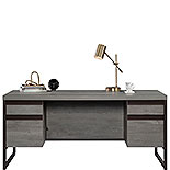4-Drawer Executive Desk in Mystic Oak Finish 429254