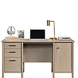 Computer Desk with Storage in Natural Maple 429366