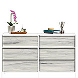 White 6-Drawer Bedroom Dresser 429409