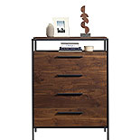 4-Drawer Bedroom Chest with Open Shelf 429431