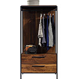 Open Wardrobe with Drawers in Grand Walnut 429432