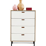 Modern 4-Drawer Chest in Sky Oak 429473