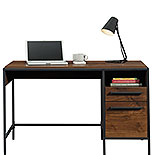 Home Office Desk with Drawers and Open Shelf 429549