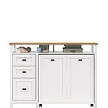 TV Credenza with Hidden Pull-Out Desk 430055