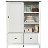White Storage Cabinet with File Drawers 430236
