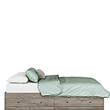 Queen Storage Platform Bed Mystic Oak 430282
