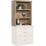 Library Hutch with Shelves in Prime Oak  430322