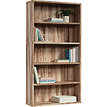 5-Shelf Display Bookcase in Kiln Acacia 430329