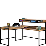 Modern L-Shaped Desk in Sindoori Mango 430361